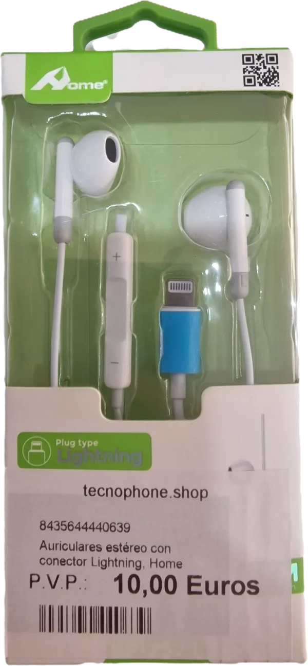 AURICULARES ESTÉREO CON CONECTOR LIGHTNING, HOME