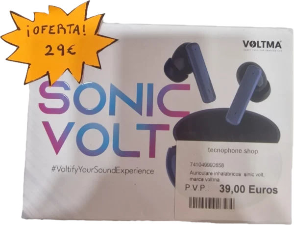 AURICULARES INHALAMBRICOS SINIC VOLT, MARCA VOLTMA.