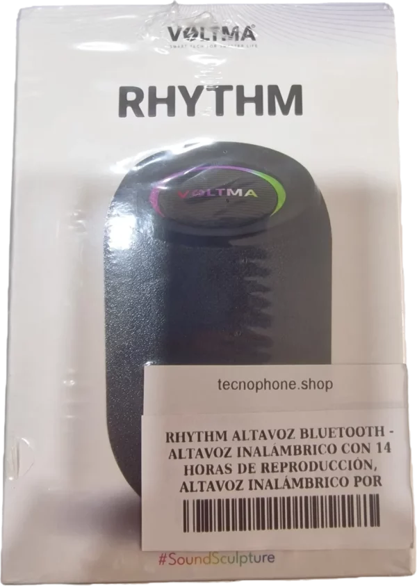 RHYTHM ALTAVOZ BLUETOOTH – ALTAVOZ INALÁMBRICO CON 14 HORAS DE REPRODUCCIÓN, ALTAVOZ INALÁMBRICO POR