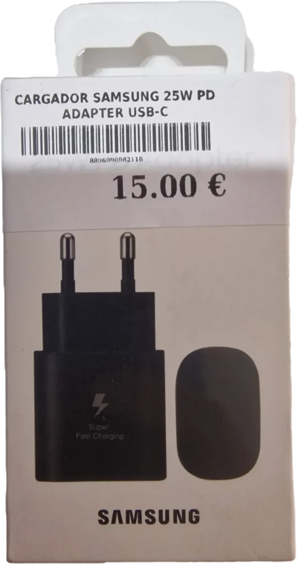 CARGADOR SAMSUNG 25W PD ADAPTER USB-C