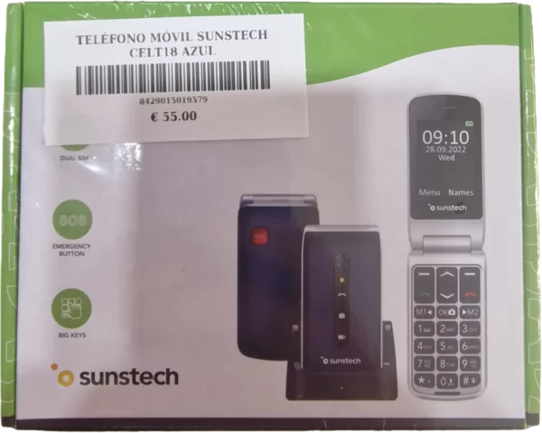 TELÉFONO MÓVIL SUNSTECH CELT18 AZUL