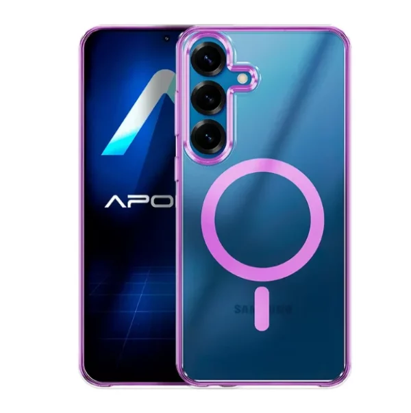 FUNDA TRANSPARENTE ACRÍLICA PREMIUM SAMSUNG S26 5-COLORES – COLOR : LILA