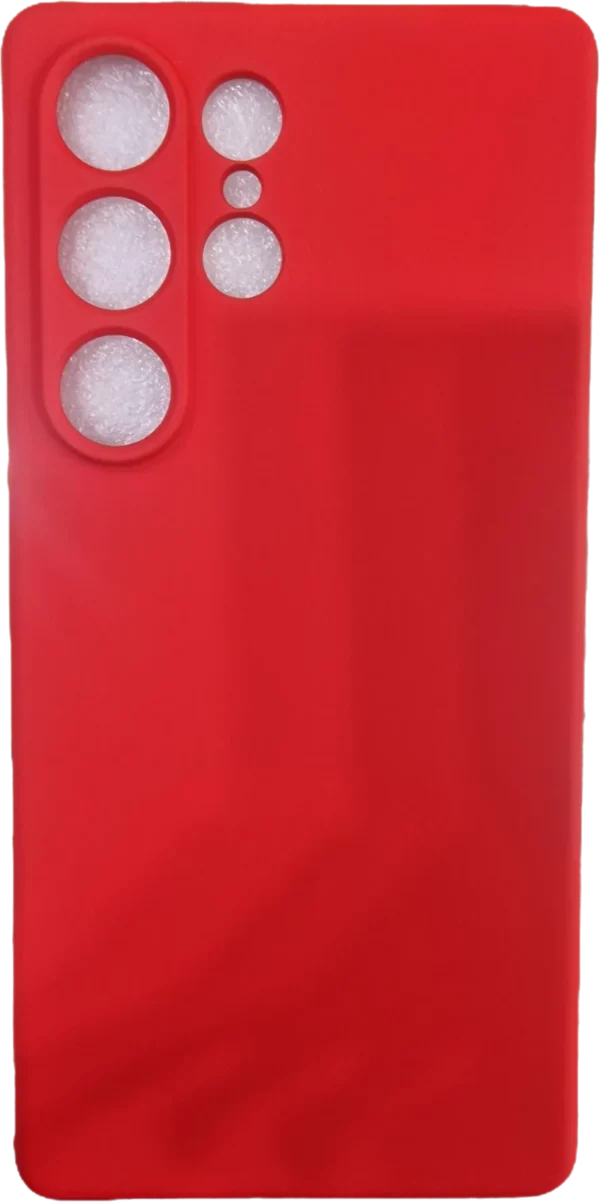 FUNDA SILICONA SUAVE SAMSUNG S25 ULTRA ROJA