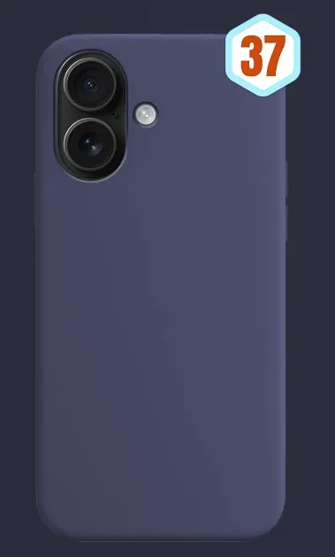 FUNDA SILICONA LIQUIDA EFECTO PIEL IPHONE 17 GRIS AZULADO