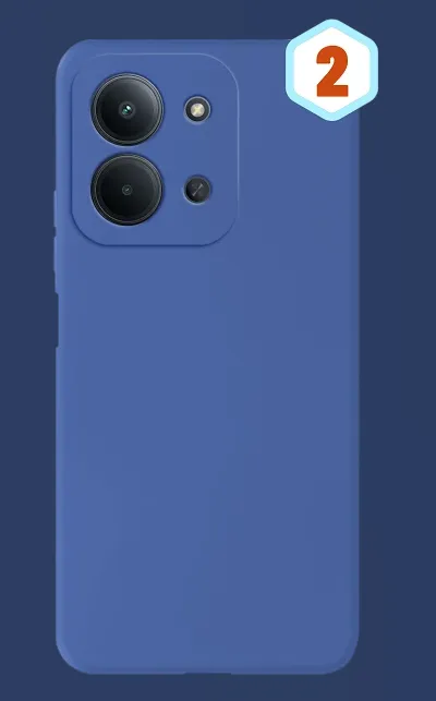 FUNDA SILICONA LIQUIDA EFECTO PIEL XIAOMI REDMI 15C 171MM AZUL OSCURO