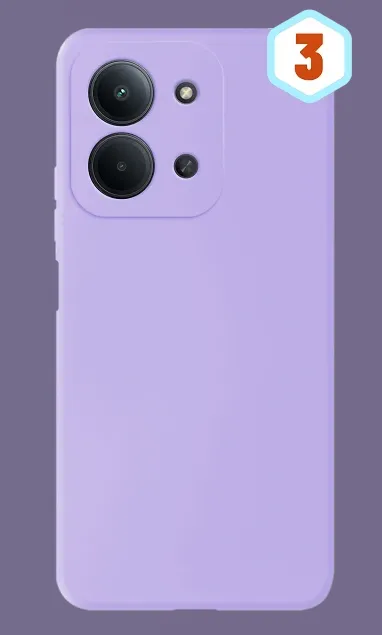 FUNDA SILICONA LIQUIDA EFECTO PIEL XIAOMI REDMI 15C 171MM LILA