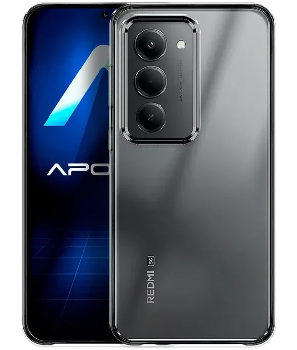 FUNDA ACRÍLICA TRANSPARENTE PARA XIAOMI REDMI 15 5G 169 NEGRA