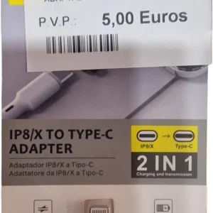 ADAPTADOR LIGHTNING A TIPO C