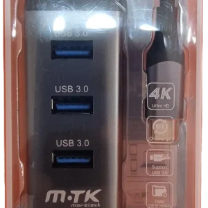 MTK ADAPTADOR TIPO-C/M A HDMI/H 4K + HUB 3XUSB 3.0 TG7192